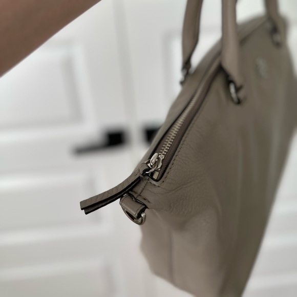 Tory Burch Frida Nude-Pink Pebbled Leather Top Handle Satchel Shoulder p… - Picture 4 of 11